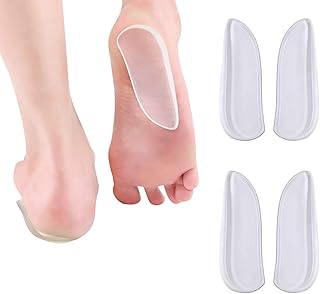 Silicone interior soles for medial and lateral heel - Correcting adhesive shoes inserts for the alignment of the foot, knee pain, plantar vault and arthritis for men and women (2 pairs).. No stress, just speed — DIAYTAR Nigeria ships in days.
