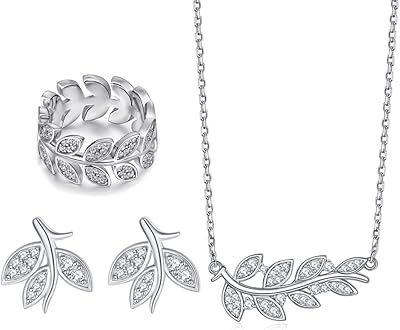 SHPLUS STAY BIRTHY IN STERLING 925 Silver Women, Channel Necklace, Earrings and Ring, Little to Middle, Silver, Zircon.. No stress, just speed — DIAYTAR Nigeria ships in days.