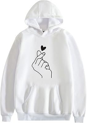 DSUBAN hooded sweatshirt for teenage girls, long-printed hearts blouse, plain color hooded sweatshirt (size: XL).. Your digital shopping ally, DIAYTAR NIGERIA offers extensive selection with budget-friendly delivery.