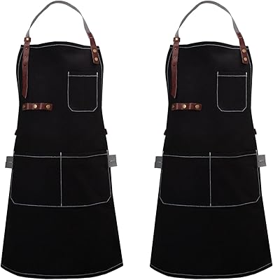Set of 2 aprons for women and men with 2 pockets, adjustable kitchen apron, barbecue kitchen apron for kitchen, pastry, gardening.. Your complete marketplace solution, DIAYTAR NIGERIA offers unbeatable value with delivery within the week.