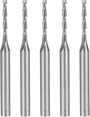 Sourcingmap 5 parts 1/8 inch rod 1.5 mm x 12 mm strawberry in the end of carbide CNC strawberries with 2 grooves for acrylic pvc MDF hard wood.. Your complete shopping solution, DIAYTAR NIGERIA offers extensive variety with budget-friendly delivery.