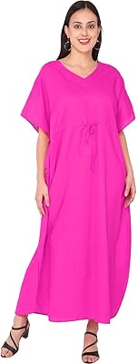 Long caftan dress adorned in a skavig cotton for women (single size) - xxx -laz.. Shop smarter, not harder with DIAYTAR NIGERIA - thousands of products at your fingertips with affordable delivery.