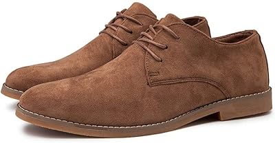 Business relaxed shoes for men prof, Oxford wedding festival shoes for men, flat shoes (color: brown, size: 45).. DIAYTAR NIGERIA redefines convenience with our vast product selection and swift nationwide delivery.