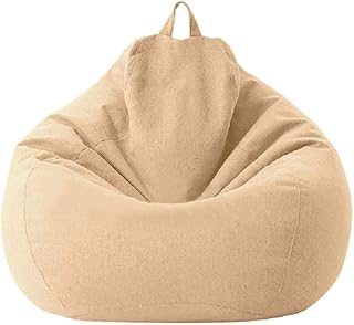 Bag covers for adults and children, play chair storage, lazy sofa, bag cover, waterproof lining, interior and outdoor chair (khaki, 70 x 80 cm).. DIAYTAR NIGERIA: Empowering Nigerians with access to affordable products delivered within 8 days.