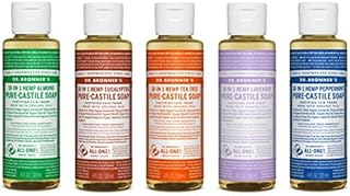 5 -piece gift box. Bronner's 118 ml (5) Castile liquid soap with almond, eucalyptus, tea tree, lavender and peppermint.. DIAYTAR NIGERIA: Where shopping is affordable, selection is vast, and delivery is always reliable.
