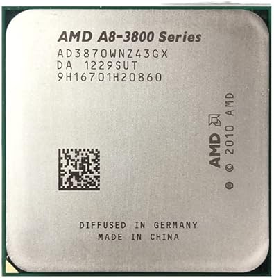 AMD A8-3870K A8 3870 A8 3870K 3.0 GHz Quad-Core AD3870WNZ43GX SOCKET FM1 FANCTOR SANCER.. DIAYTAR NIGERIA connects you with what you need at prices you'll love, delivered within 8 days.