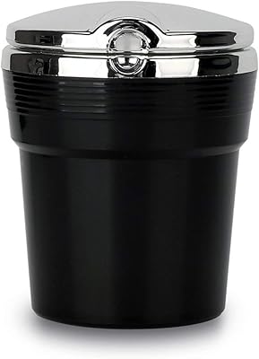 Ouyawei Cendrier with laptop car cigarettes with elegant lid-door-eyelet with self-extinguishing smoke with black LED light.. Join the movement — fast, affordable shopping only at DIAYTAR Nigeria.