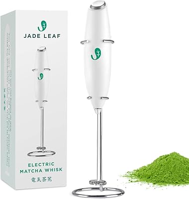 Electric matcha whisk + milk froth - preparation of green tea and barista style latte from Leaf Guide.. Shop with ease at DIAYTAR NIGERIA and enjoy our extensive product range delivered at affordable rates.