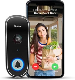 HERO GROUP QBOO wireless video wireless video | Instant video calls to visitors via telephone | Anti-intrusion alarm system | FHD 1080p camera | bidirectional conversation | Works with Alexa and Google | 36 Rings.. DIAYTAR NIGERIA: Where quality meets affordability, with thousands of products delivered in less than 8 days.