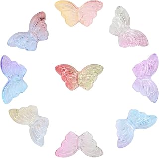 200 pieces of butterfly -shaped pearls, butterfly glass pearls for the manufacture of earrings, bracelets, necklaces, jewelry and manual work, 8 mm.. Experience shopping freedom with DIAYTAR NIGERIA's vast selection and 5-8 day nationwide delivery service.