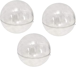 Transparent yatai transparent acrylic ball of 9 cm for holidays and decorations, rechargeable, perfect for decorations of festivals and trees, ball suspended for the party and decoration of the New Year.. DIAYTAR NIGERIA combines affordability, variety, and convenience with nationwide delivery services.