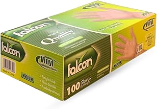 Falcon vinyl examination gloves, medium, 100 pieces... DIAYTAR NIGERIA brings affordable products to every doorstep with our reliable 5-8 day shipping.