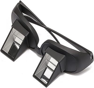 Improved lazy glasses, high definition horizontal glasses, prism glasses, glasses to read and watch TV in bed, black, 15.. DIAYTAR NIGERIA revolutionizes online retail with our vast selection and cost-effective delivery options.