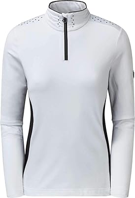 Women's Bejewel Sleeve Light Effect Light Stretch Extensible Stretch with Fast drying property and opening by 1/2 Zip Knitwear.. Experience the ultimate in shopping convenience with DIAYTAR NIGERIA's vast catalog and 5-8 day delivery.