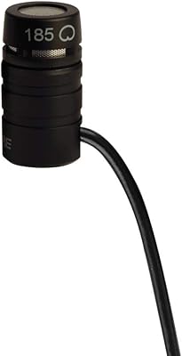 Shure WL185Microphone Covers with cardioid capacitor with TA4F/TQG connector for use with wireless, black systems, black.. DIAYTAR NIGERIA: Where affordable shopping meets reliable nationwide delivery in less than a week.