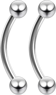 2 pieces 16g labret vertical lip ring curved in stainless steel cartilage dressing women piercing jewelry jewelry.. Your complete shopping solution, DIAYTAR NIGERIA offers extensive choice with competitive prices and delivery.