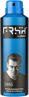 Fresh + Armaf swag deodorant, long -term spray 200 ml, blue for men.. Your trusted shopping companion, DIAYTAR NIGERIA delivers affordable solutions in just 5-8 days.