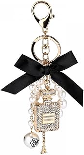GOODERN keychain for women, keychain in diamond perfume alloy with pearls and tower, luxury keychain in crystal rhinestones for girls, car keychain, craft accessories, key pendant, handbag decorations.. Discover the perfect balance of price and convenience with DIAYTAR NIGERIA's nationwide e-commerce platform.