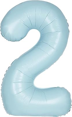 Giant aluminum ball number 2 Unique party - 86 cm - Light blue mat - 13892.. Experience the future of online shopping with DIAYTAR NIGERIA's extensive product range and competitive pricing.