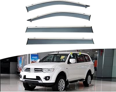 4 pieces protection strip of rain for side car side windows for Mitsubishi Pajero Sport 1999-2022, Wind and rain smoke deflectors to protect the ventilation mouths.. DIAYTAR NIGERIA makes quality accessible to all with our affordable prices and quick delivery service.