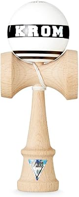 Krom Kendama Strogo White - Perfect balance - Solid and durable - Cognitive Skills - Balance, Reflexes and Improved Creativity - Kendama Model Pro designed for beginners and experts.. Experience shopping freedom with DIAYTAR NIGERIA's comprehensive platform and reliable shipping service.