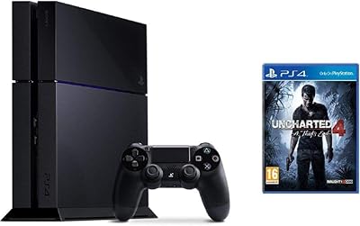 Sony PlayStation 4 - 1 TO, 1 controller, black with Uncharted 4 game.. Fast, affordable, and reliable — that’s the DIAYTAR Nigeria experience.