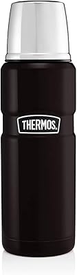 190755 stainless steel thermos King bottle, matt black, 470 ml.. Shop smarter, not harder with DIAYTAR NIGERIA - thousands of products at your fingertips with affordable delivery.