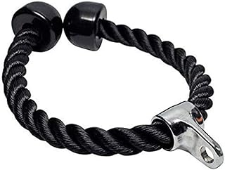 1441 Traction rope for fitness triceps with solid rubber handles - Robust non -slip triceps rope cable for biceps, triceps and strength training - (black).. Your daily needs delivered to your door — DIAYTAR Nigeria style.