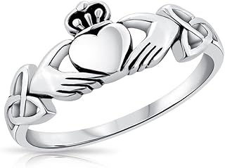 Sterling silver claddagh ring 925 love loyalty and friendship.. Get top brands at bottom prices, only on DIAYTAR Nigeria.