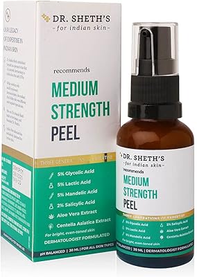 Dr. Sheth Powerful average (vegetarian) average scrub with 15 % AHA + 2 % Bha, Aloe Vera and Centella for deep exfoliation, cleaning and clarification of pores, for all skin types, 30 ml.. DIAYTAR NIGERIA: Where every Nigerian finds what they need at prices they can afford, delivered promptly.