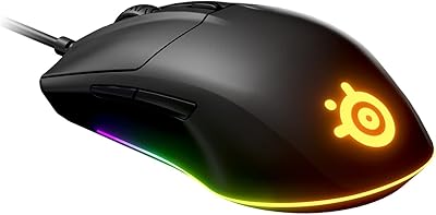 Rival game mouse 3 - 8,500 dpi with TRUMOV CORE optical sensor - 6 programmable buttons - separate trigger buttons - black, from SteelSeries.. DIAYTAR Nigeria brings you closer to everything you need — fast delivery, low costs, and variety.