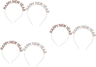 FRCOLOR 6 Pieces Happy New Year Bang Crystal, Dress Accessories, Ladies Gifts, Hair Ties for Women, New Year Hairsty 2022, Festival Bang, Head Cover, Cosplay Hair Accessory.. Shop smart with DIAYTAR NIGERIA, offering a vast product range delivered to your doorstep within a week.