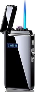 USB 2 in 1 USB flame-spray lighter, rechargeable, windbreaker, flame-free, ideal for cigarettes, candles and pipes (black).. Elevate your shopping experience with DIAYTAR NIGERIA's vast catalog and budget-friendly options.