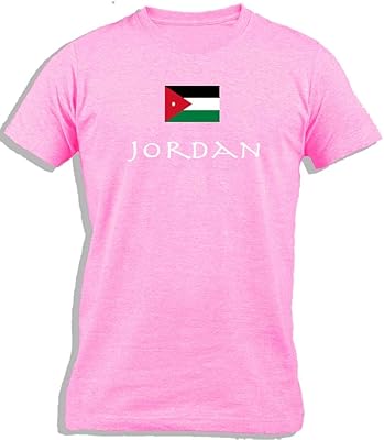 Jordanian flag printed cotton t-shirt | Jordanian children's flag of Ikapron.. Get top brands at bottom prices, only on DIAYTAR Nigeria.