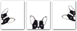 Set of 3 impressions of animal wall art bulldog, black and white posters with dog curiosity, pretty poster on dog wall canvas for the decoration of the living room, gift. (without frame, 8 "x 10").. Looking for trendy fashion, home essentials, or electronics? DIAYTAR Nigeria has it all and delivers within days, not weeks.