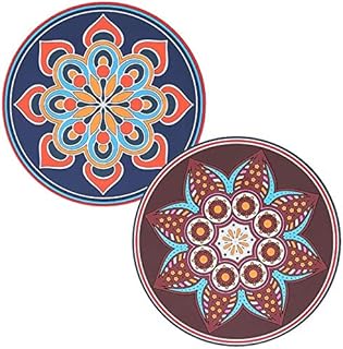 Yoo -Neek - Silicone pot pouches for the kitchen below 6.9 -inch round hot flat for dining table cooking maneuver for kitchens silicone art carpet resistant heat 2 rooms (blue and brown).. Shop smart and save with DIAYTAR NIGERIA's extensive product range and 5-8 day delivery guarantee.