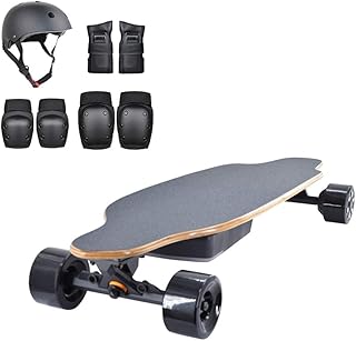 Electric skateboard, longboard with protective equipment, maximum speed 40 km/h, bluetooth remote control, 8 -layer board.. DIAYTAR NIGERIA: Where every Nigerian finds what they need at prices they can afford, delivered promptly.