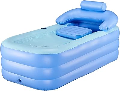 Inflatable bathtub for adults, self -supporting bathtub with portable foldable function for adults with electric air pump (high density PVC plastic).. You shop, we deliver — quick and easy with DIAYTAR Nigeria.