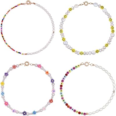 Yahya Set of modern and colorful bohemian pearl necklaces made by hand.. Shop millions of products across categories on DIAYTAR Nigeria — delivered right to your door.