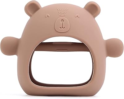 Silicone dentition toy for babies of 3 months and more, ring of anti-fall silicone teething to soothe dentition pain, chewing toys for baby for sucking needs, without BPA, caramel.. Enjoy a hassle-free shopping experience with DIAYTAR Nigeria, where products are categorized for your convenience and delivery is always on time.