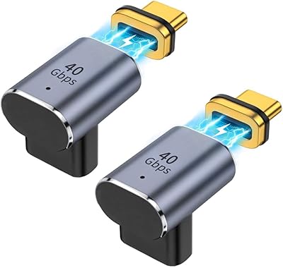 Magnetic C USB adapter, Package of 2 Magnetic C USB C Adapters 24 PINCs Type C PD 100 W RAIGHT DATA CONDUCT 40 Gbit/s 8K video to 60 Hz data transfer for macBook and other USB CUS C.. DIAYTAR NIGERIA: Putting quality products within reach of every Nigerian through our affordable marketplace.