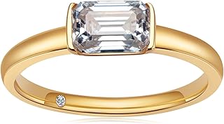 Moissanite engagement ring emerald emerald size D 1 Carat with diamonds plated golden golden golden silver silver for women.. DIAYTAR NIGERIA: Bringing affordable shopping solutions with a diverse product catalog delivered nationwide.