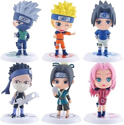 Set of 6 mini Naruto Mignonnes action figurines (toy figurine) edition.. DIAYTAR NIGERIA: Redefining online shopping with unbeatable prices and consistent delivery times.