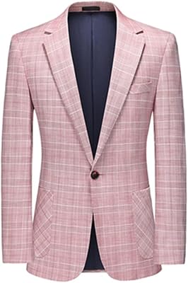 Carreaux costume jacket for men, classic, notched reverse, a button, sports coat, daily professional costume jackets.. Get more, save more — only on DIAYTAR Nigeria.