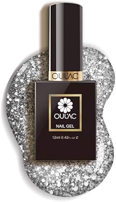 UV OLAC Silver Glitter nail polish, 12 ml (requires UV treatment LED).. DIAYTAR NIGERIA revolutionizes access to quality products with affordable prices and dependable shipping.