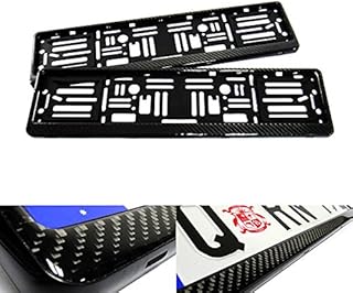 2 x Hydrographic license plate in 3D carbon fiber for car.. Order today, receive in days — DIAYTAR Nigeria makes it possible.