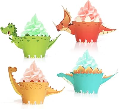 24 pieces of cupcakes with a 3D animated dinosaur drawing to decorate the table.. DIAYTAR NIGERIA combines affordability, variety, and convenience with nationwide delivery services.