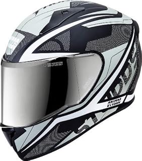 Thunder D4 Studs Full Helmet with reflective visor (matt black n6 white, l).. Shop with purpose at DIAYTAR NIGERIA and receive products at unbeatable prices within the week.