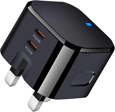 Double USB charger C foldable 20 W, USB charger C 20 W Fast PD type C Compatible with iPhone 14/14 Pro/14 Pro Max/13/12/SE 3, iPad Mini 6, iPad Air 5, Galaxy S22/S21, Pixel 7/6 (Black).. DIAYTAR NIGERIA makes luxury accessible with our affordable prices and dependable delivery service.