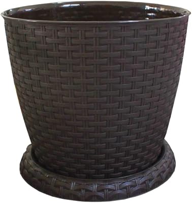Rosa rattan flower pot 20 cm, elegant rattan design, flower pot (dark brown).. Get more for less on DIAYTAR Nigeria — Nigeria’s favorite e-commerce platform.